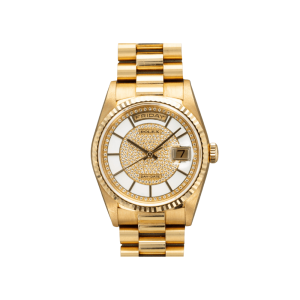 Rolex Day-Date 18238 Yellow Gold Carousel Diamond Dial Presidential Bracelet