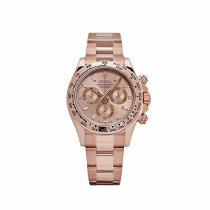 Rolex Daytona 116505 Rose Gold Sundust Diamond Baguette Dial